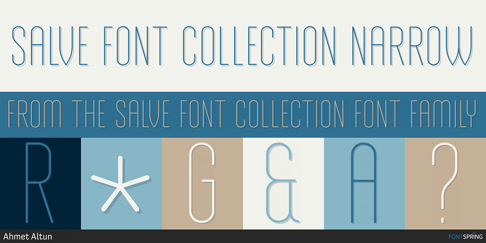 Salve Font Collection Narrow Font