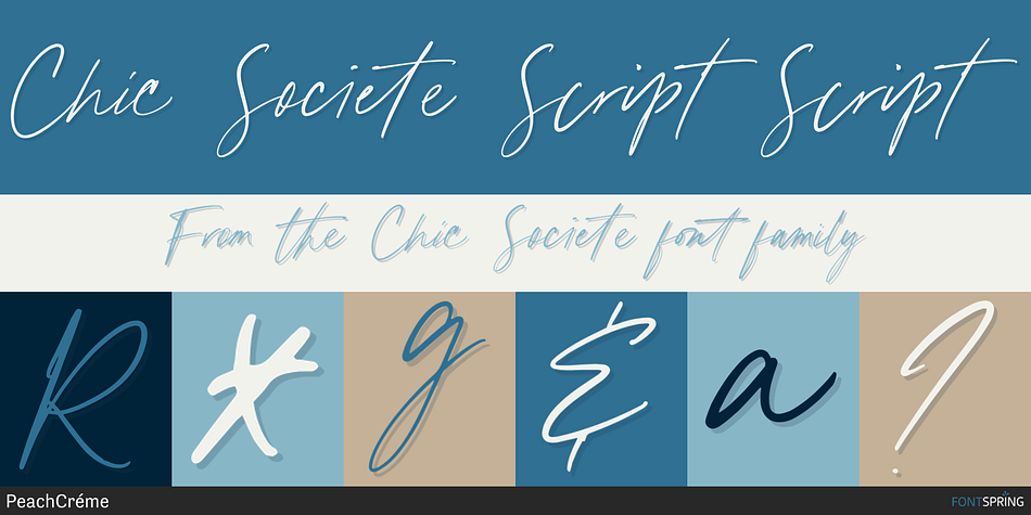 Chic Societe Script Script Font