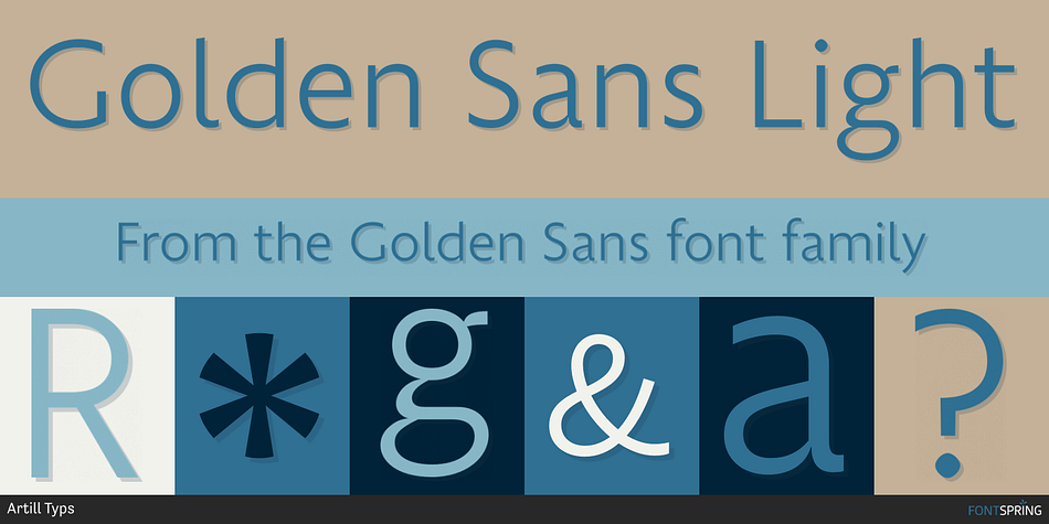 Golden Sans Light Font