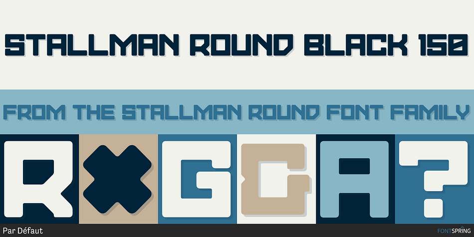 Stallman Round Black 150 Font