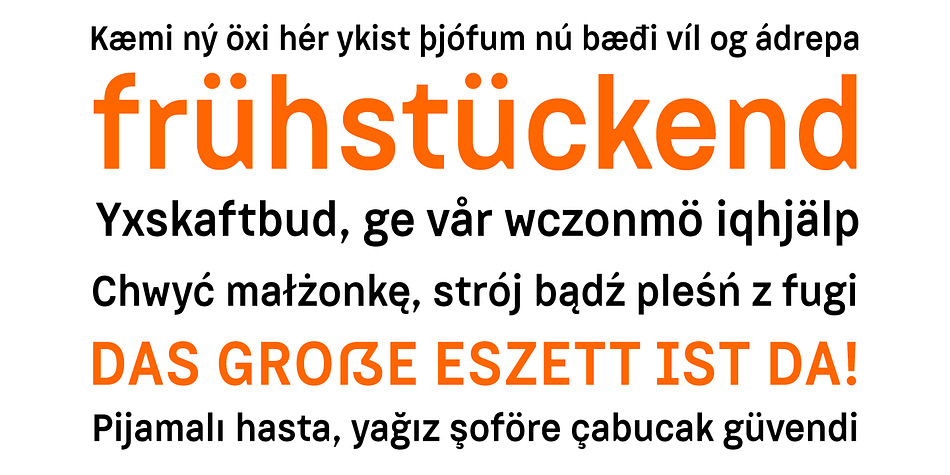 Dart 4F font family example.