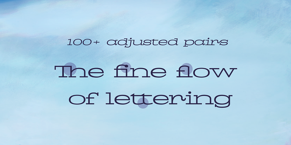 It comes in the weights Pigeon Light, Pigeon Medium and Pigeon Bold; each of the weights as Italic.