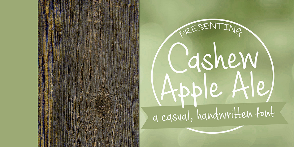 Cashew Apple Ale comes in two weights- regular and bold.