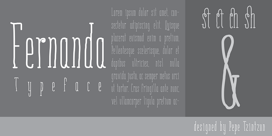 Highlighting the Fernanda font family.