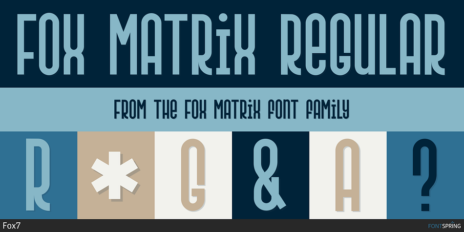 Fox Matrix Regular Font