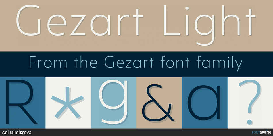 Gezart Light Font