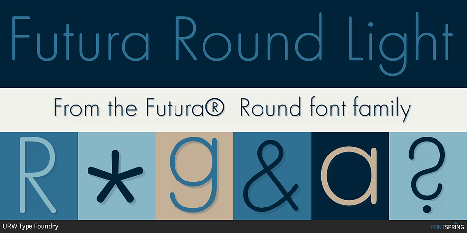 Futura Round Light Font