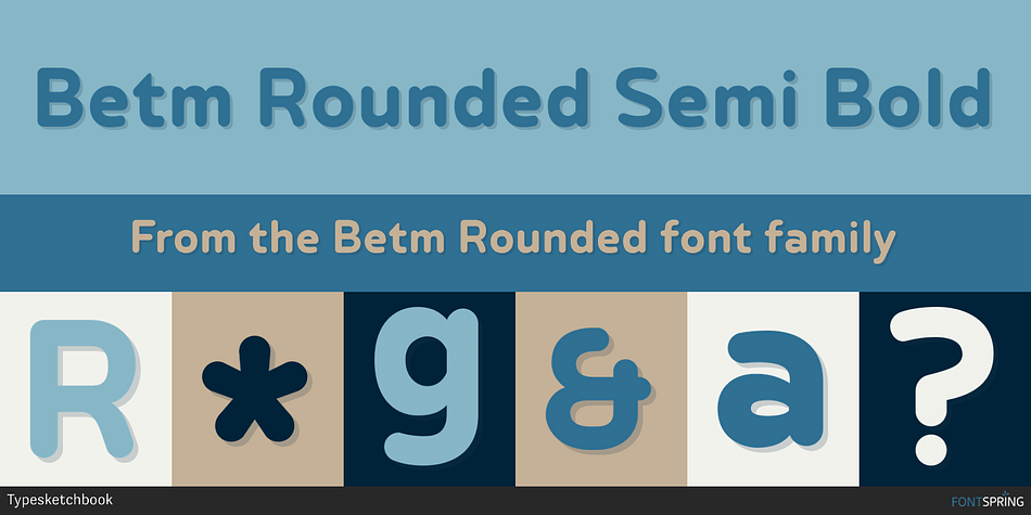 Betm Rounded Semi Bold Font