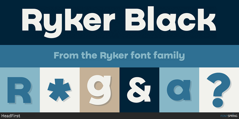 Ryker Black Font