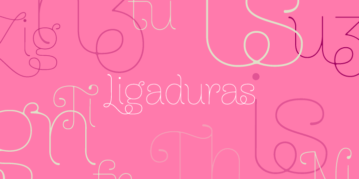 You will see all of these ligatures on the screen, enabling “standard ligatures” and “discretionary ligatures” options.