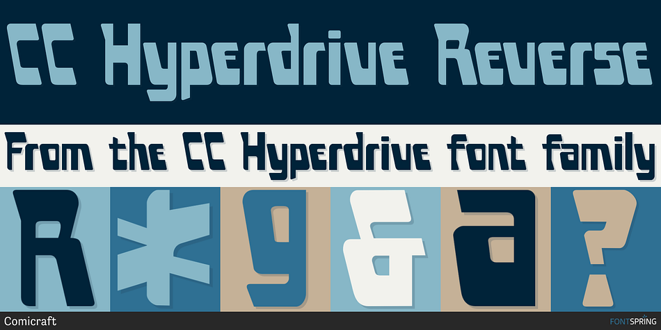 CC Hyperdrive Reverse Font
