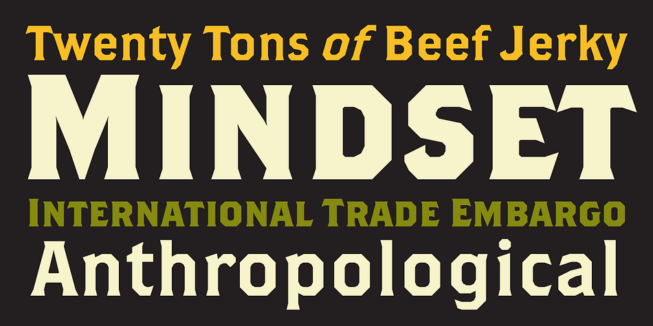 Brothers font family sample image.