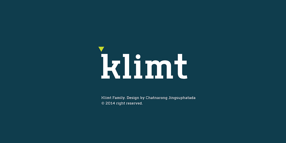 Displaying the beauty and characteristics of the Klimt font family.