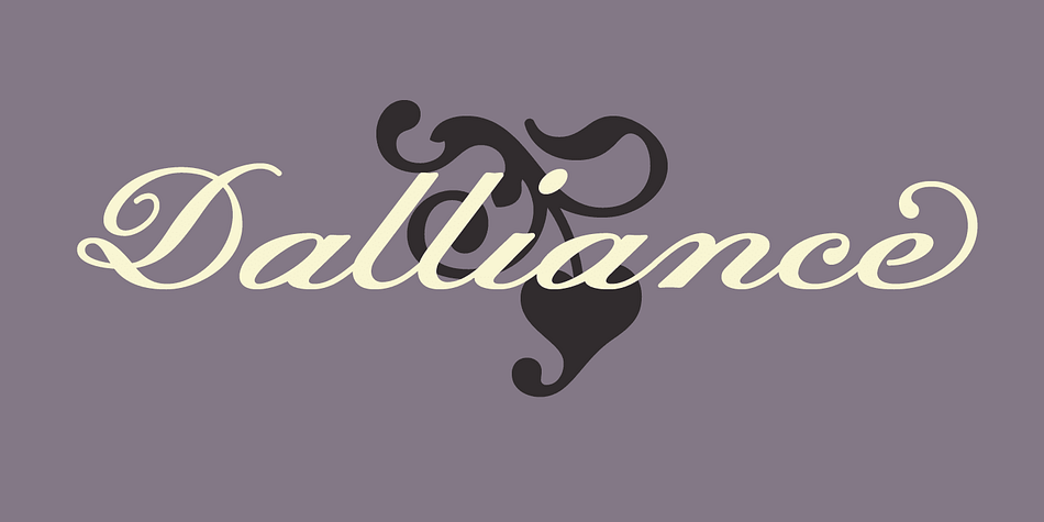 Dalliance Script is based on the elegant handwriting found on a map of a horrific battle between the Habsburg Coalition and France which took place at Ostrach, in southwest Germany, in 1799.