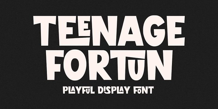 Teenage Fortun font family by Teenage Foundry