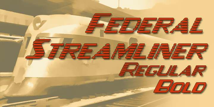 Federal Streamliner was inspired by lettering senn on the side of a 1950