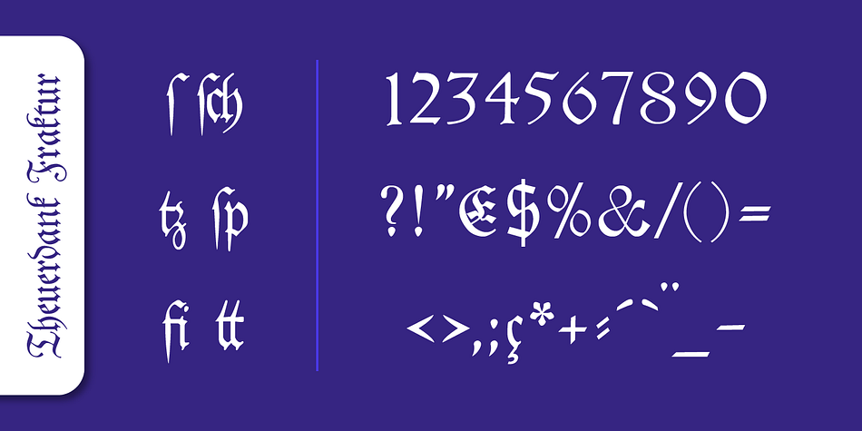 Today, blackletter fonts are mainly used decoratively.