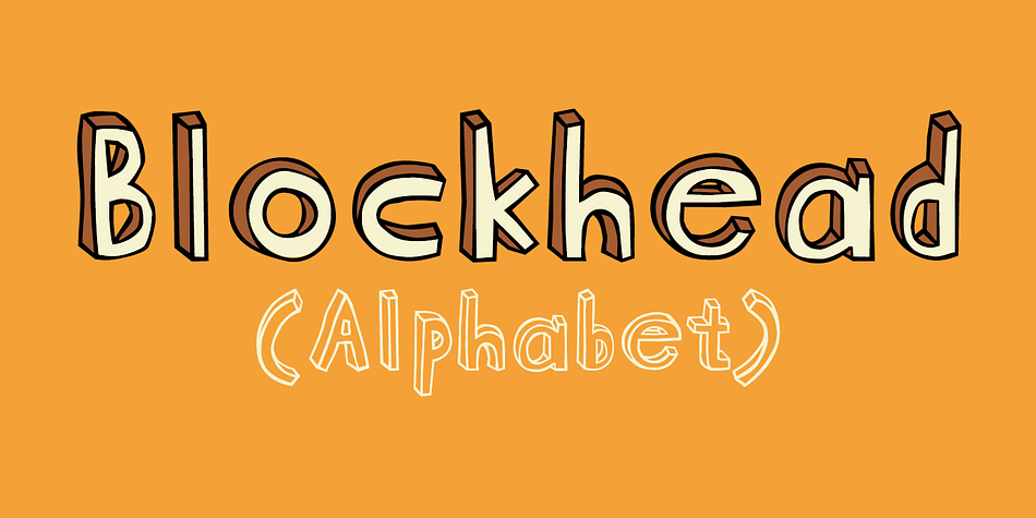 Displaying the beauty and characteristics of the Blockhead font family.