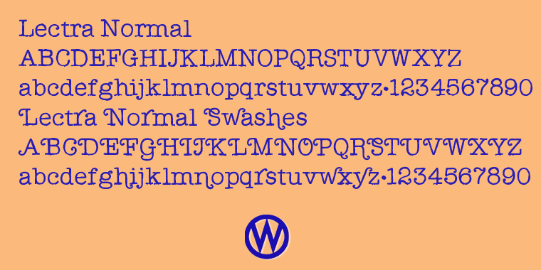 Emphasizing the popular LectraBold font family.