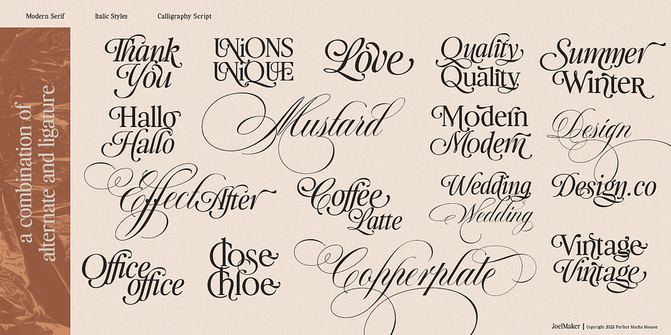 Perfect Mocha Mousse Font