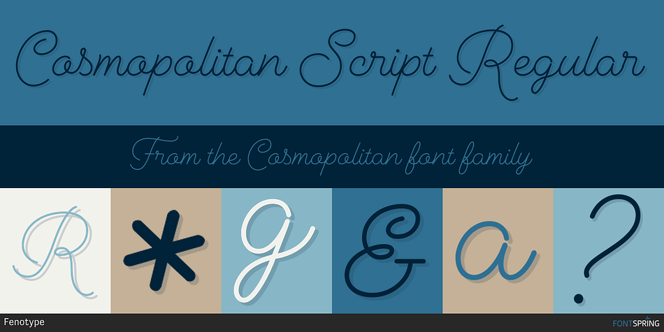 Cosmopolitan Script Regular Font