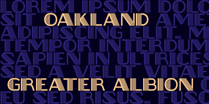 Oakland Font