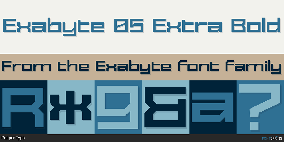 Exabyte 05 Extra Bold Font