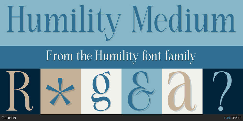 Humility Medium Font