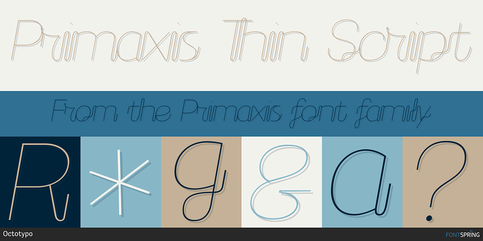 Primaxis Thin Script Font