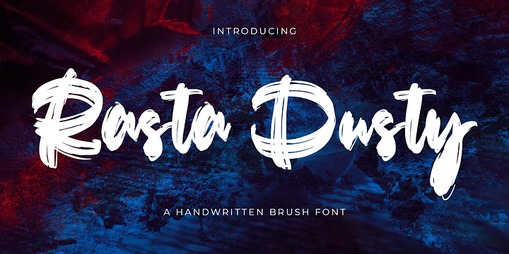 Rasta Dusty font family by Mega Type