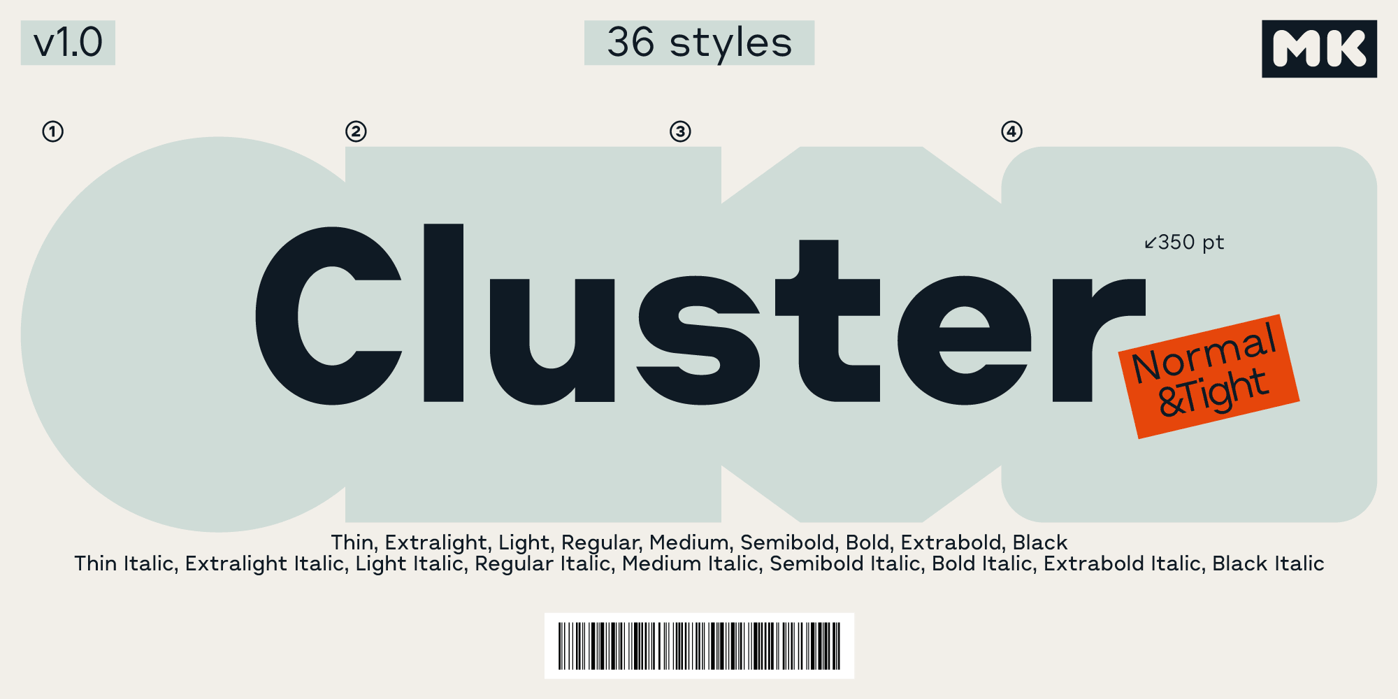 Cluster Font