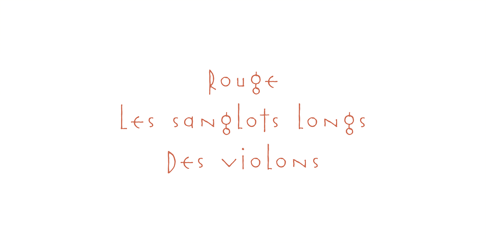 Highlighting the Rouge font family.