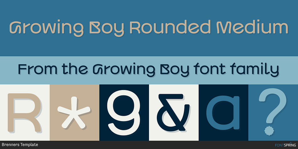 Growing Boy Rounded Medium Font