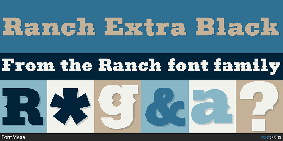 Ranch Extra Black Font