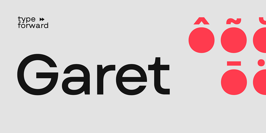 Garet Font Poster