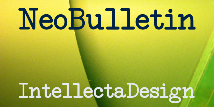 Highlighting the NeoBulletin font family.