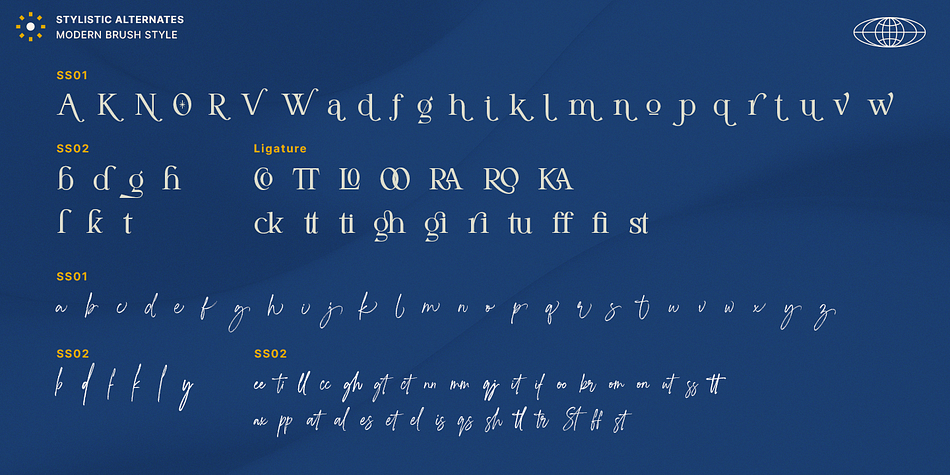 Modern Brush Style Font