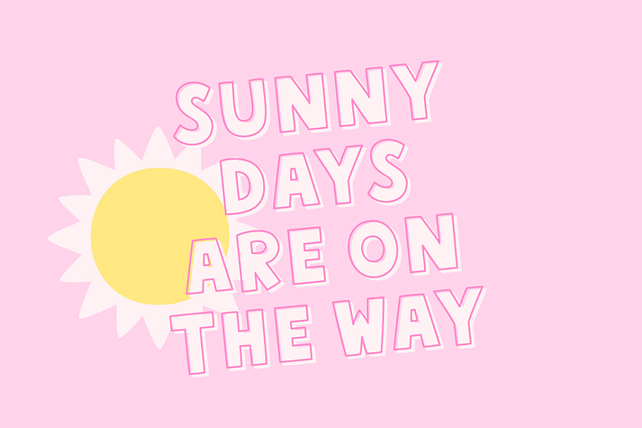 MTF Sunny Days font family example.