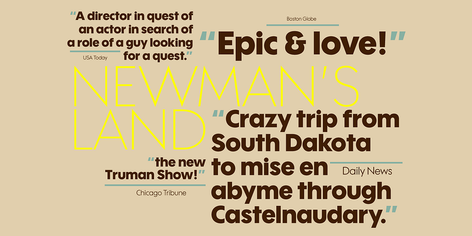 Emphasizing the popular Wes FY font family.