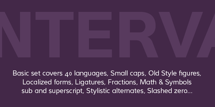 Displaying the beauty and characteristics of the Interval Sans Pro font family.