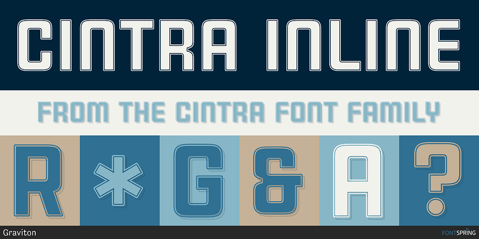Cintra Inline Font