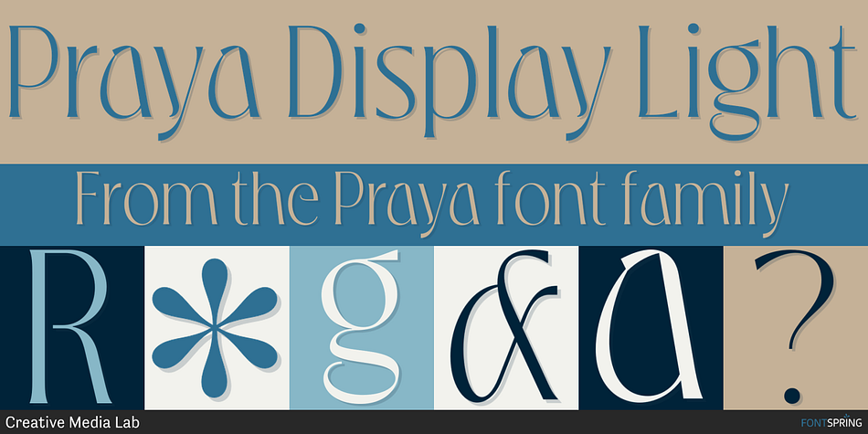 Praya Display Light Font