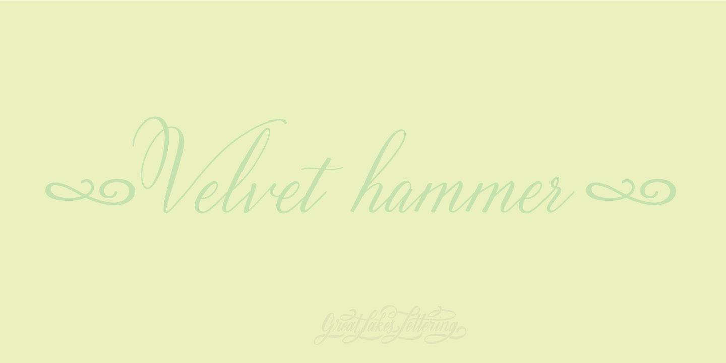 Velvet Hammer Font