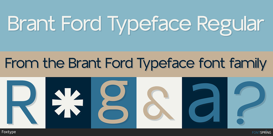 Brant Ford Typeface Regular Font