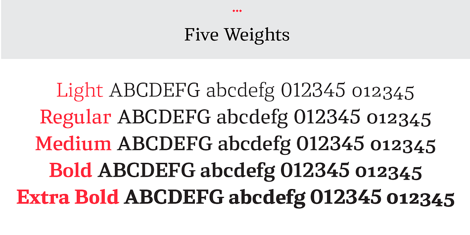 Luminare is a a five font family.