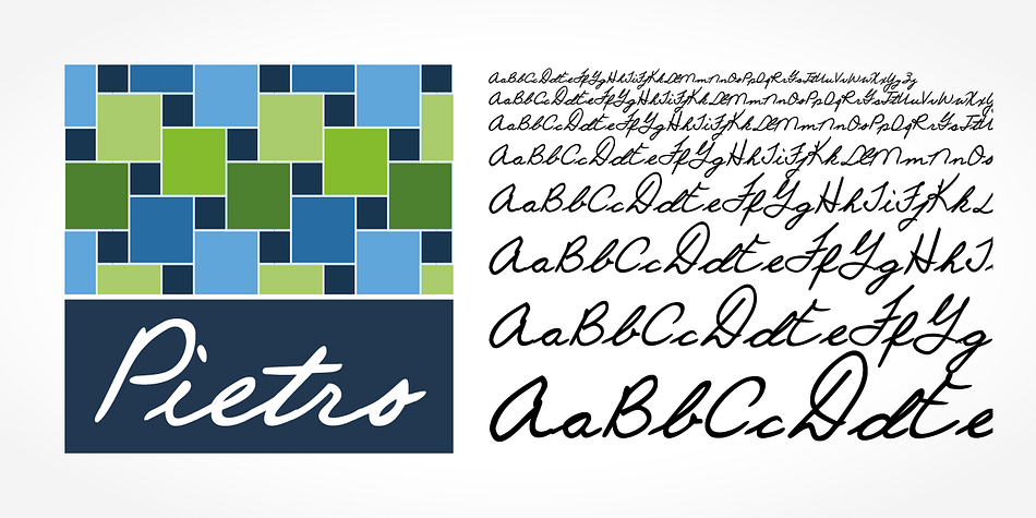 Pietro Handwriting is a beautiful typeface that mimics true handwriting closely.