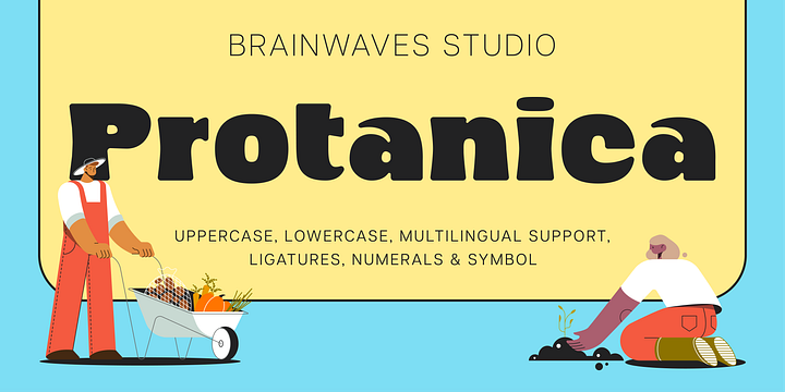 Protanica font family by Brainwaves Studio