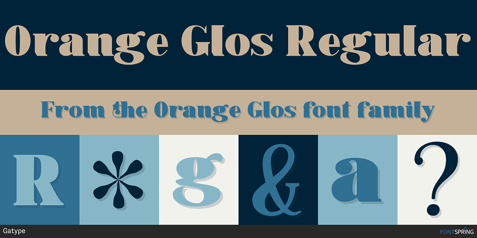 Orange Glos Regular Font