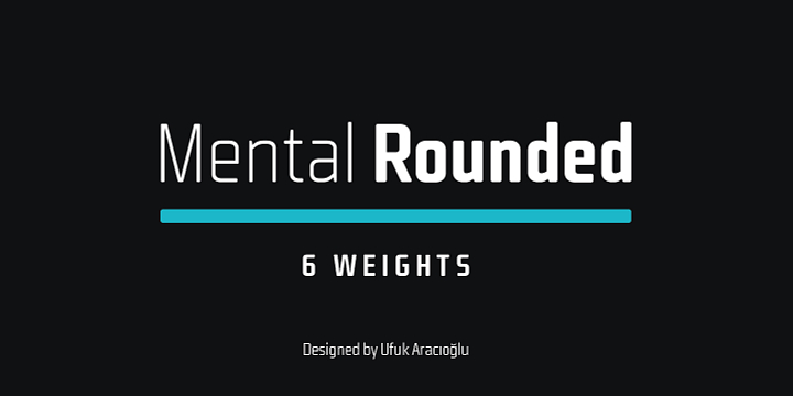 Mental Rounded font family by Horizon Type