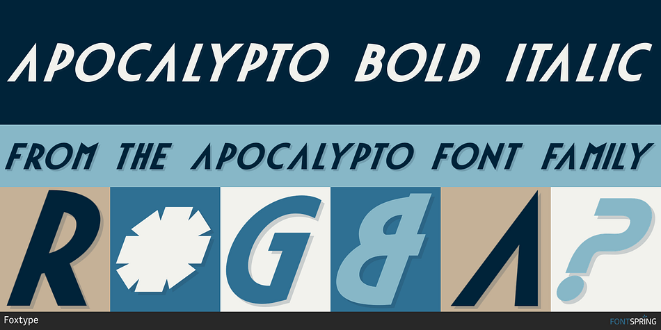 Apocalypto Bold Italic Font